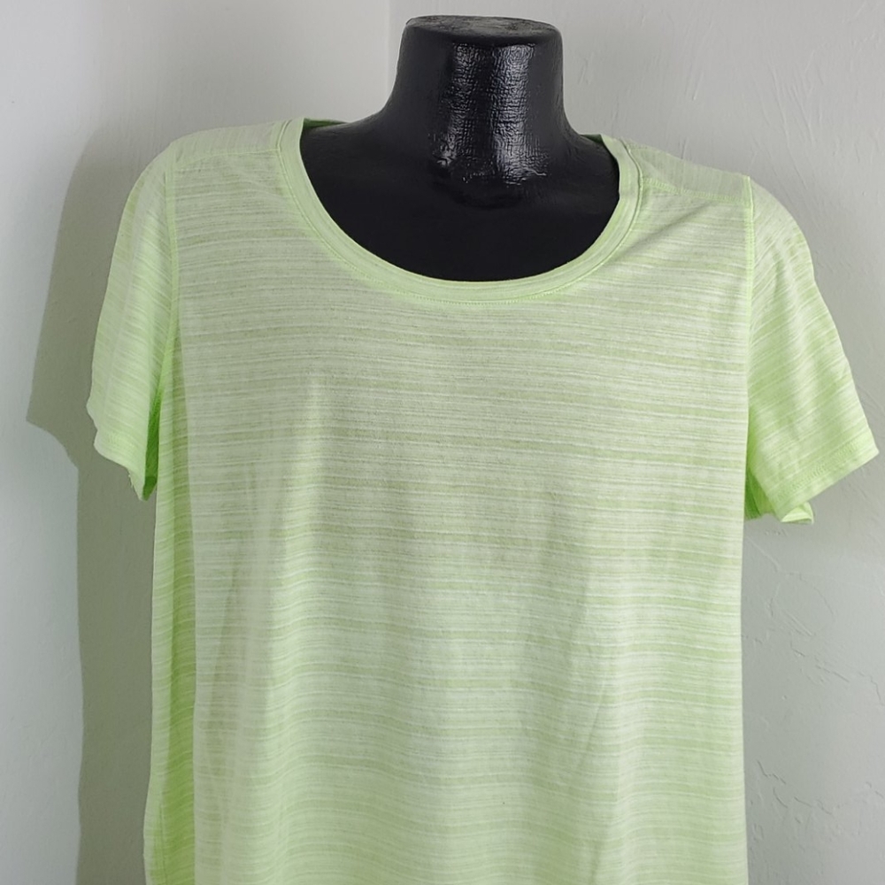 Talbots cotton blend strips short sleeve t-shirt women size 2XP